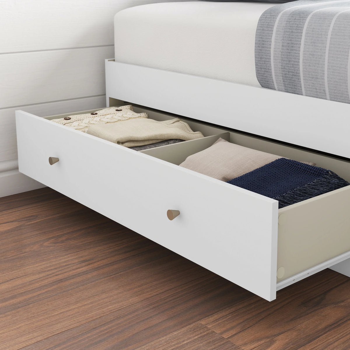 Sauder Cannery Bridge Twin Bed, Sindoori Mango Finish