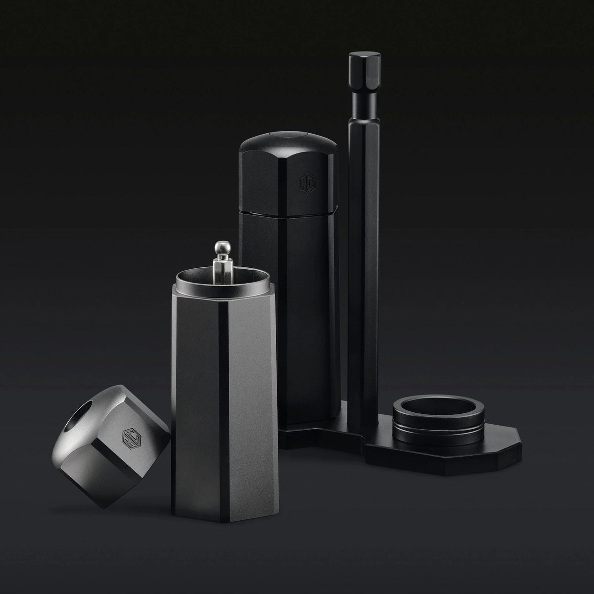 HexMill Tabletop Salt and Pepper Grinders