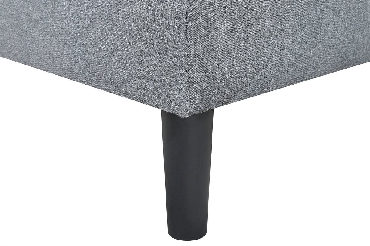 Mainstays 66" Studio Futon, Gray Linen Upholstery