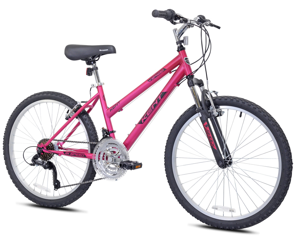 24" Kent V2400 Magenta Silver Bicycle