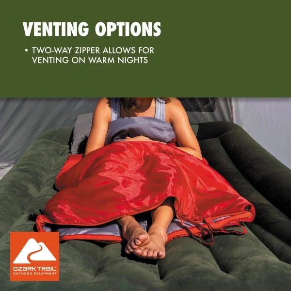 (3 pack) Ozark Trail 50 F Rectangular Sleeping Bag
