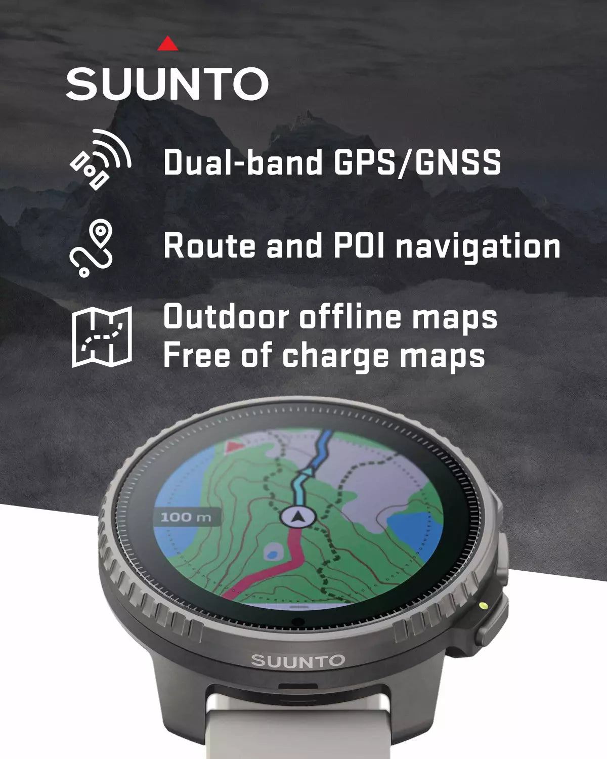 Suunto Vertical Watch, All Black, One Size