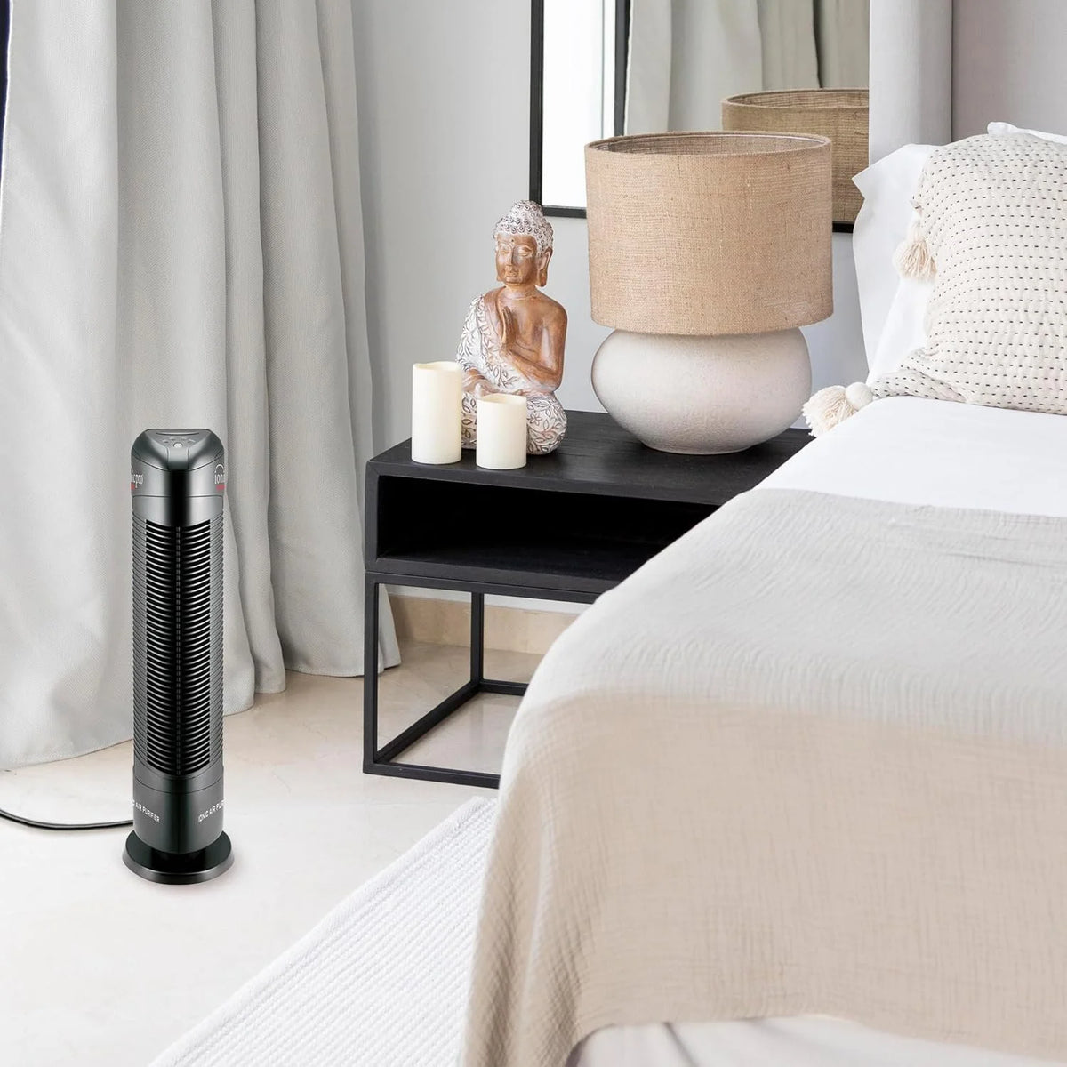 Ionic Pro Turbo (TA550) Ionic Air Purifier Tower for Home, Quiet Ionic Filterless Design, Covers Up to 500 Sq. Ft., Removes Odors, Smoke, Dust, and Allergens