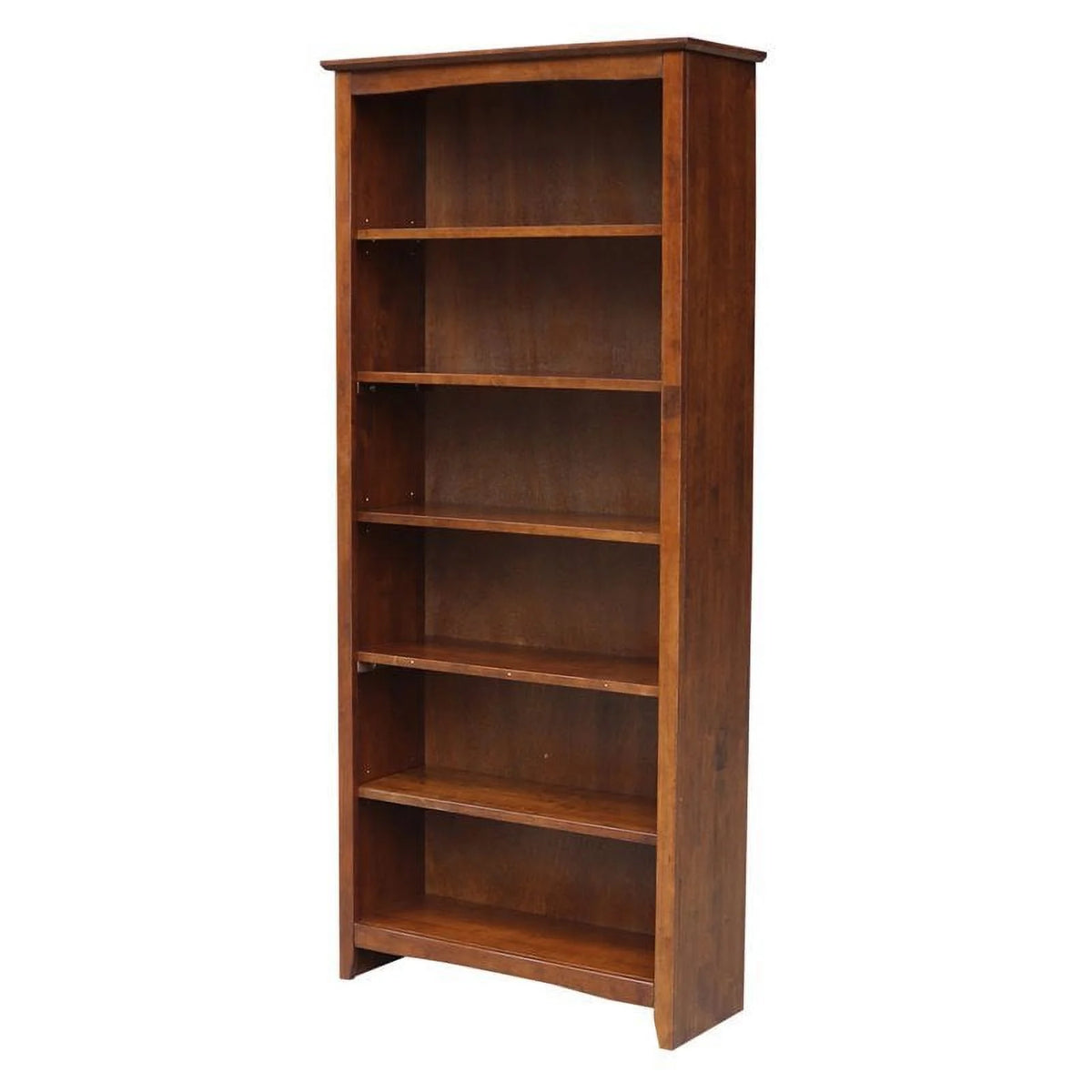 International Concepts Solid Wood Shaker Bookcase, 72 in H