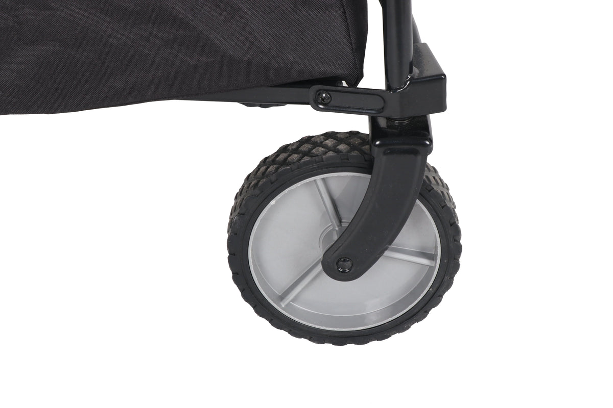 Ozark Trail Multi-Purpose Big Bucket Cart, Black Wagon, 24 inches in Height