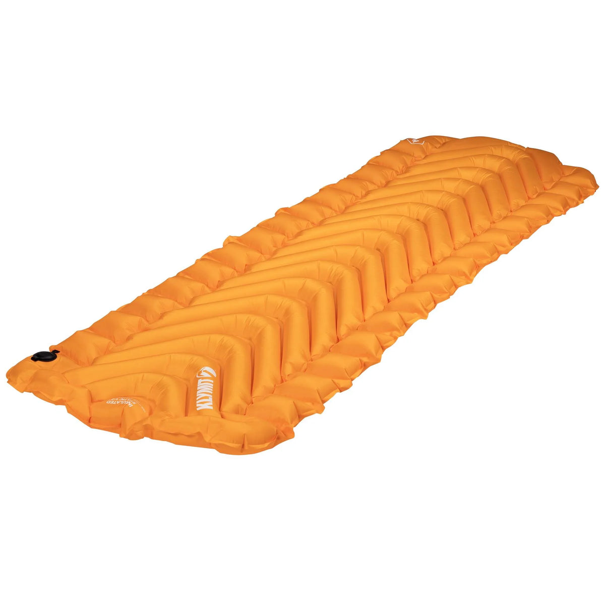 Klymit Insulated Static V2 Sleeping Pad, Lightweight 4-Season Camping Air Mattress for Warmth & Comfort, Saffron
