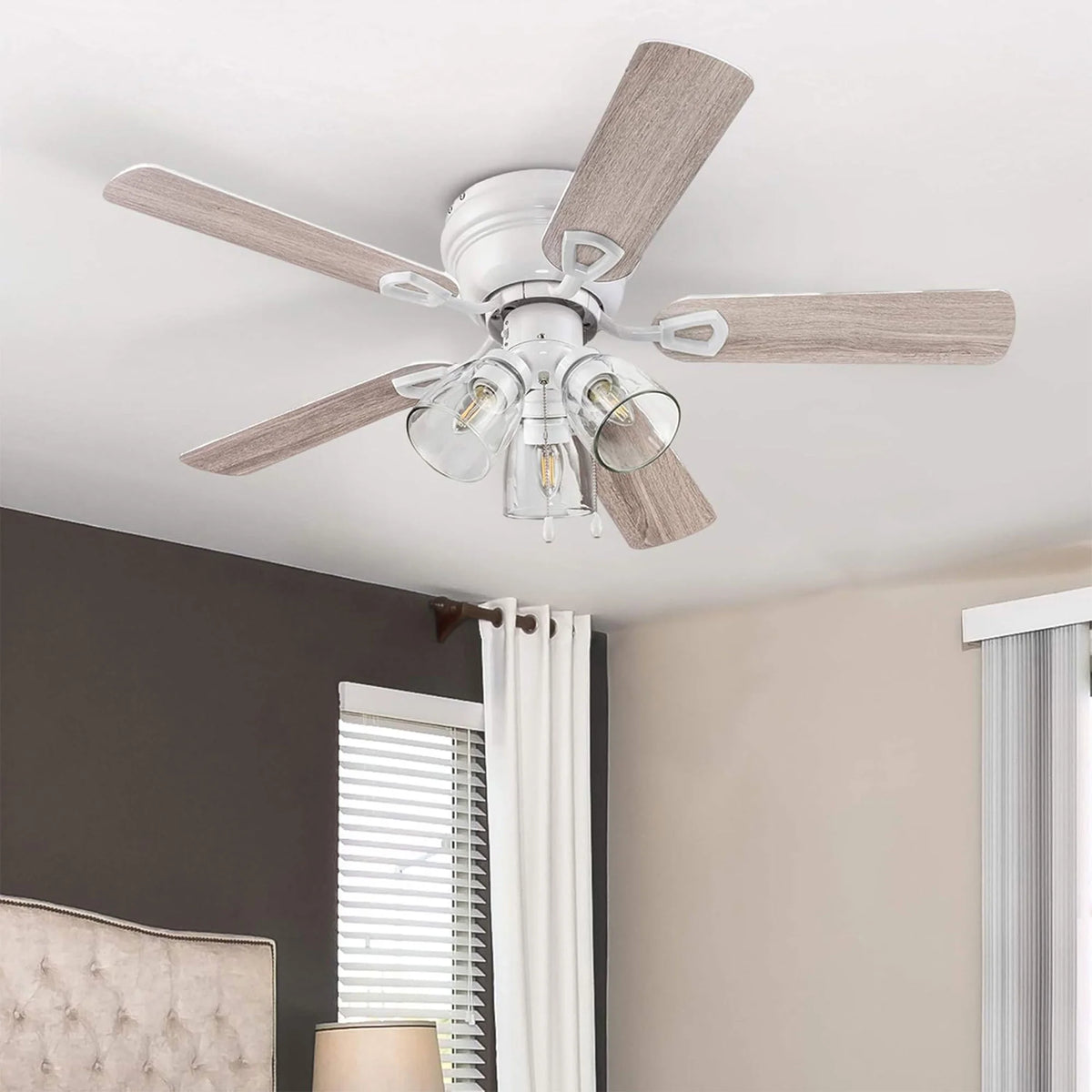 Open Box Portage Bay Renton Ceiling Fan with Quiet, Reversible Motor, 52"