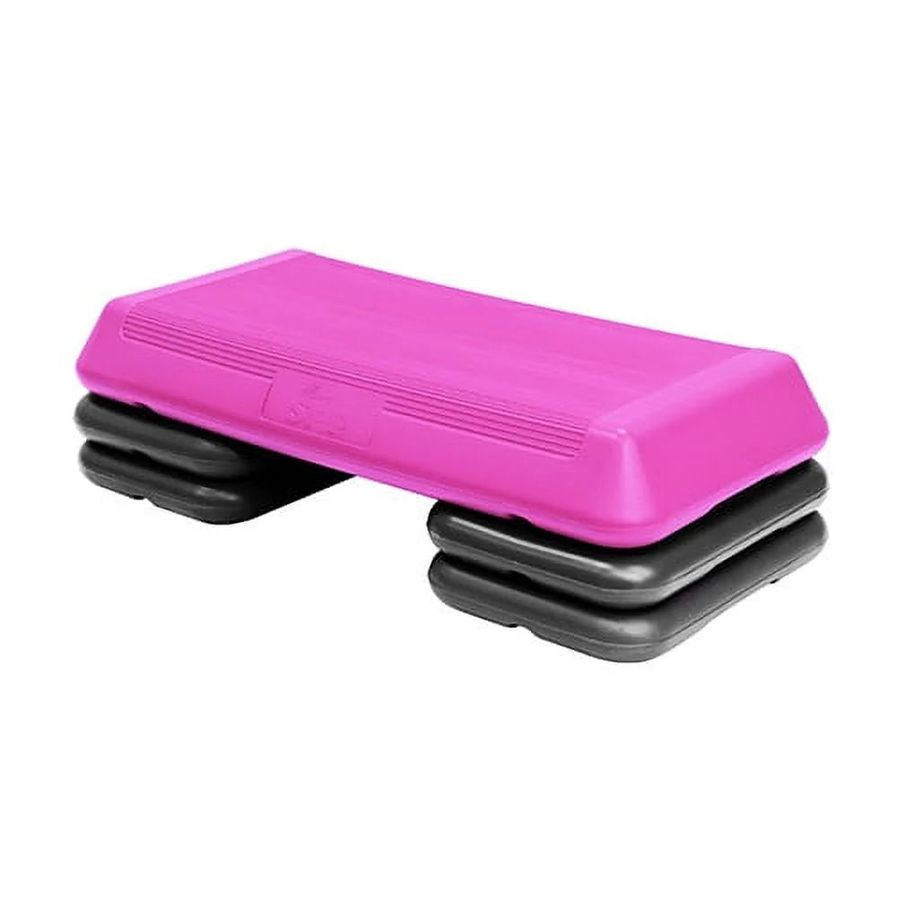 The Step Circuit Size Platform with Four (4) Freestyle Risers - Pink