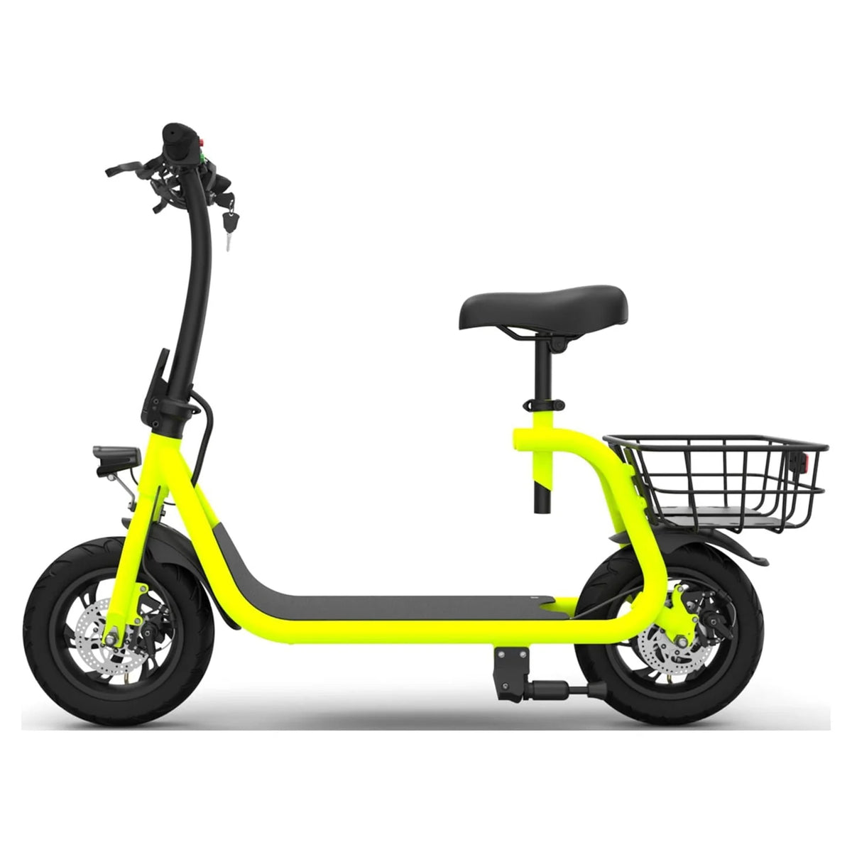 GlareWheel EB-NTEC1 Commuting Electric Bike and Scooter, Neon Green