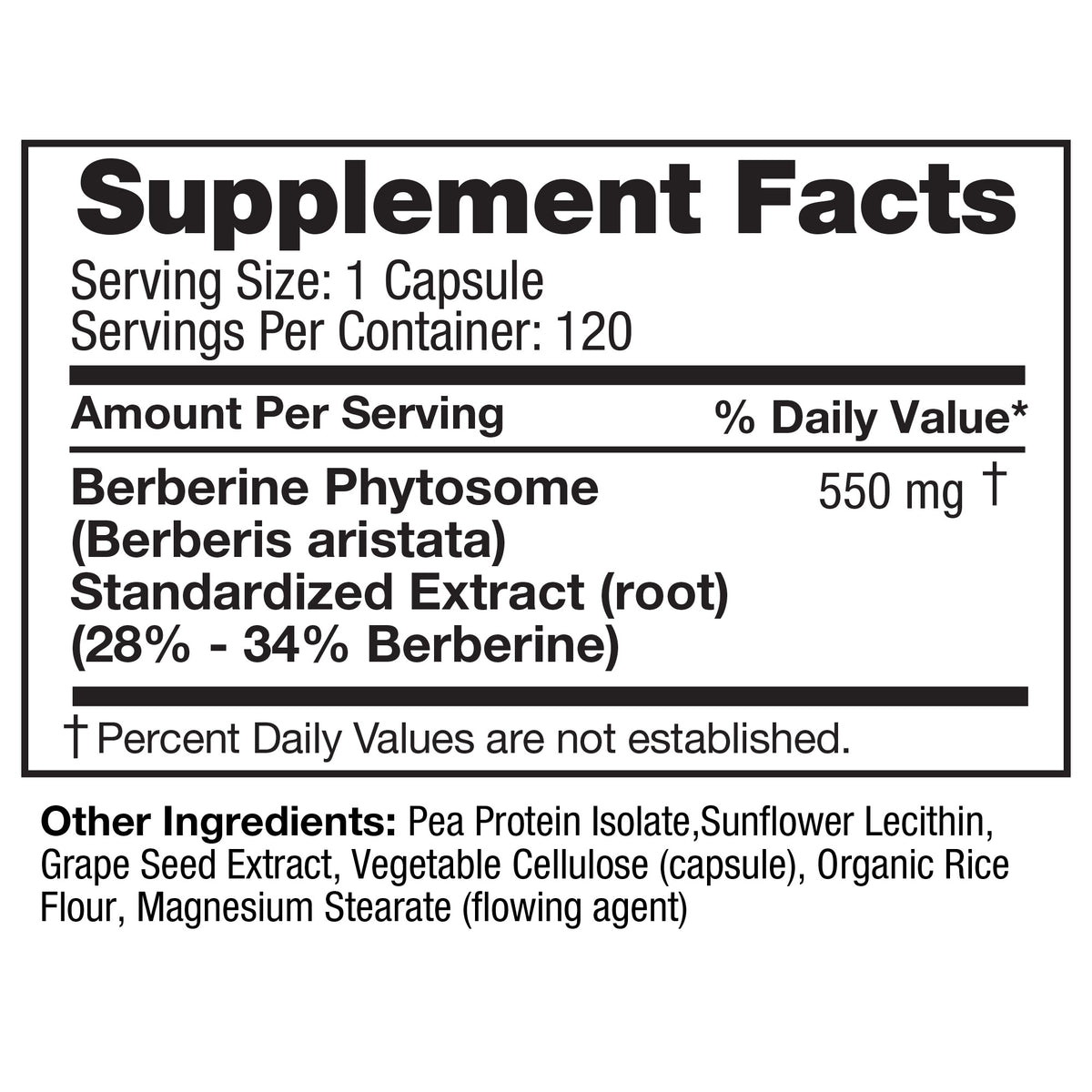 FEELGOOD Superfoods Berberine Phytosome High Absorption, 120 Vegan Capsules