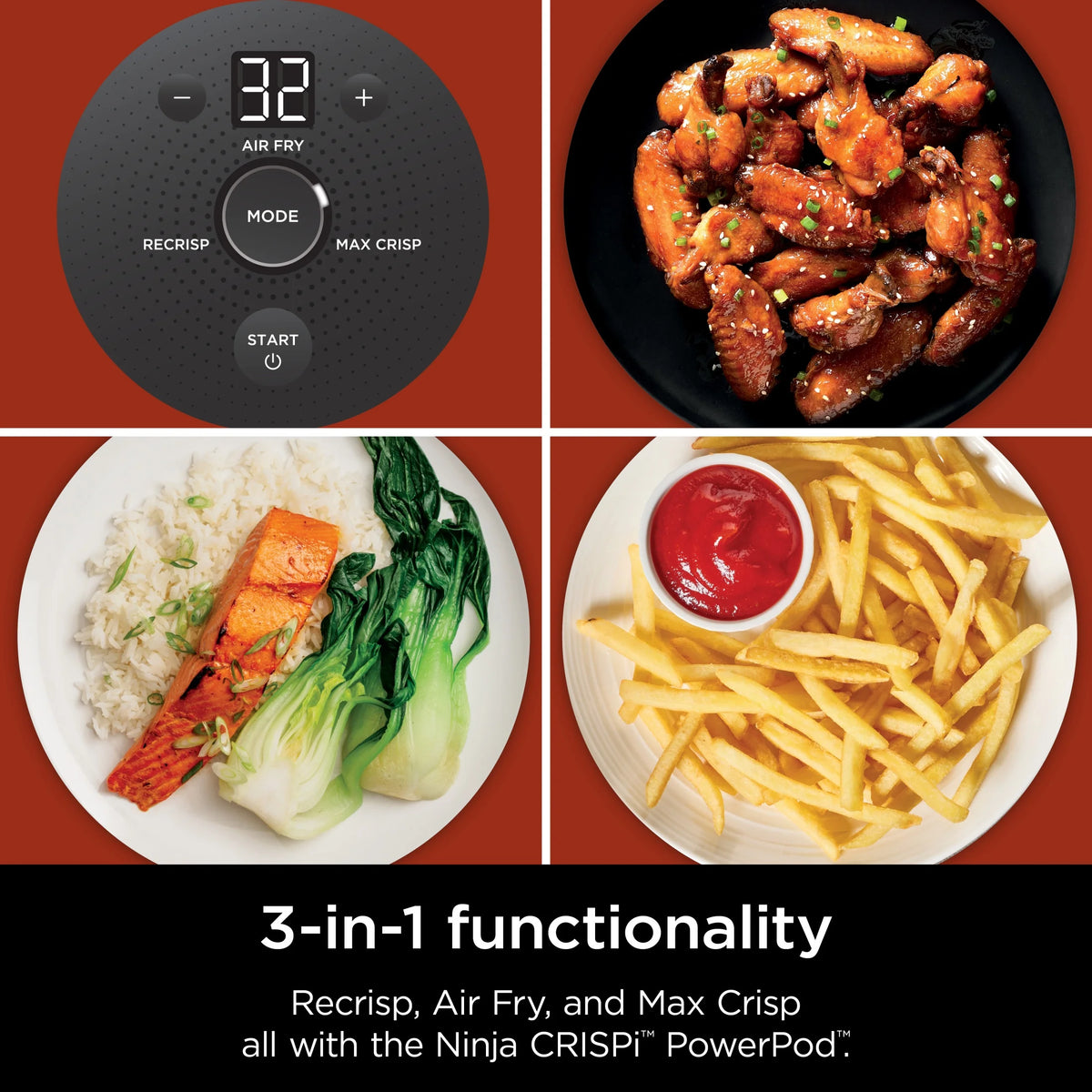 Ninja Crispi 3-in-1 Portable Cooking System with 4 QT TempWare Container