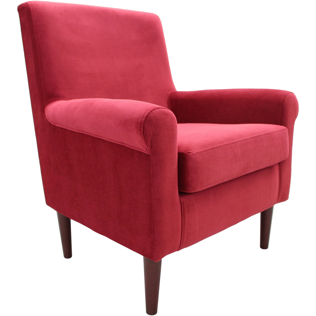 Fox Hill Ellis Rolled Arm Lounge Chair, Red