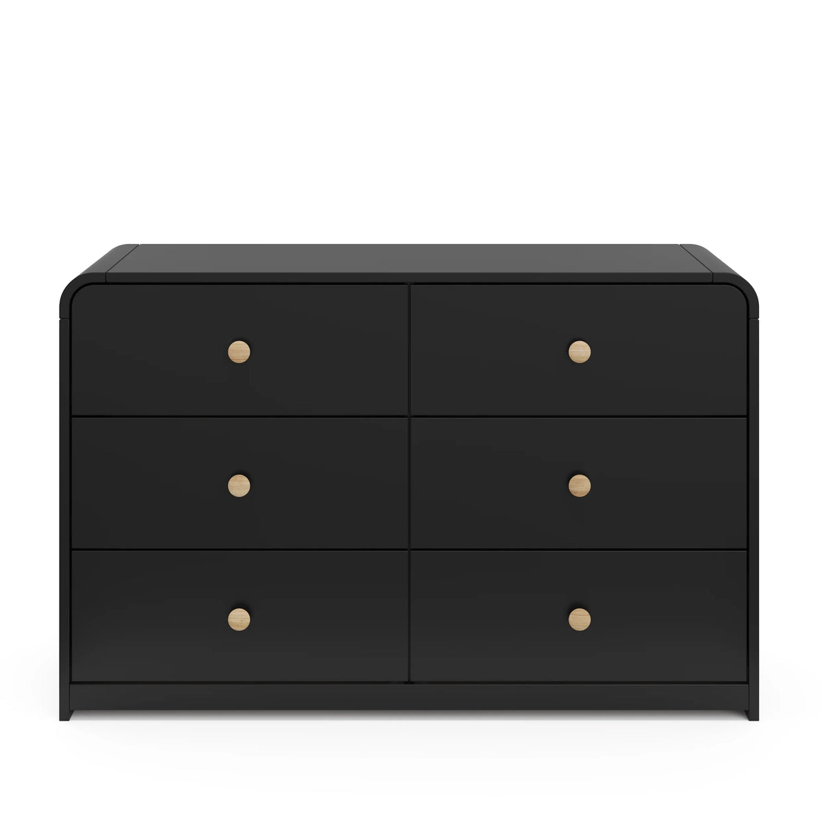 Storkcraft Santos 6 Drawer Nursery Double Dresser, White