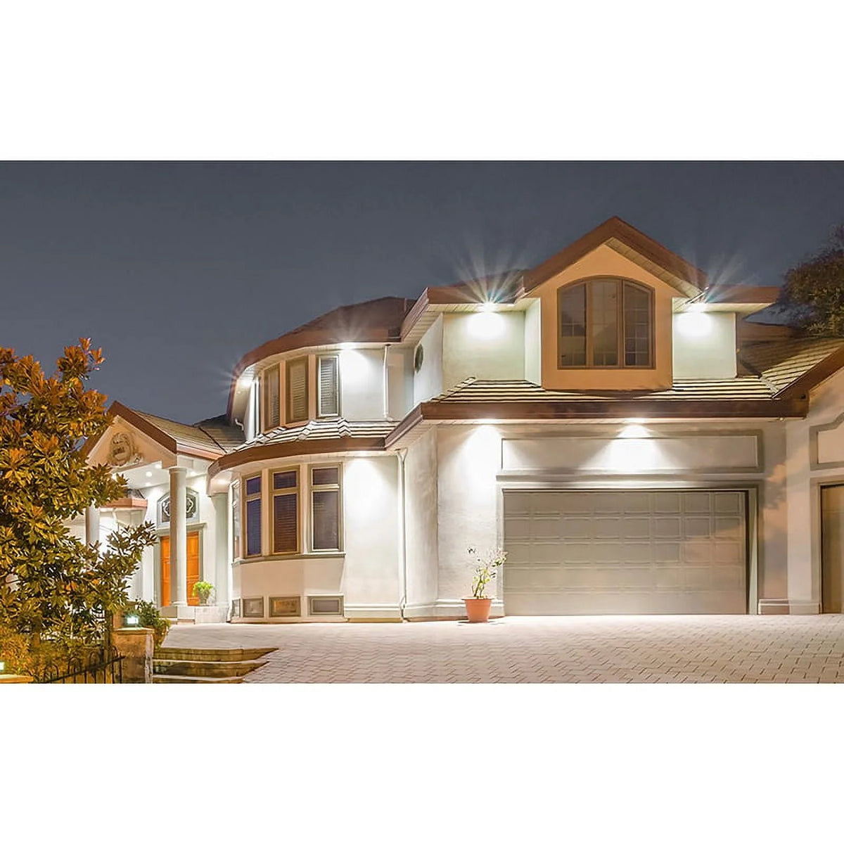 FEIT Electric Motion-Sensing Hardwired LED White Security Floodlight