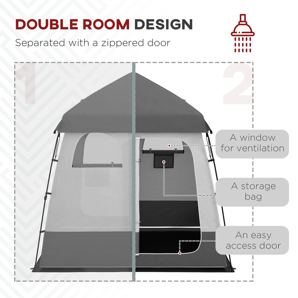 Pop Up Shower Tent  ( Amazon Shipping)（Prohibited by WalMart）