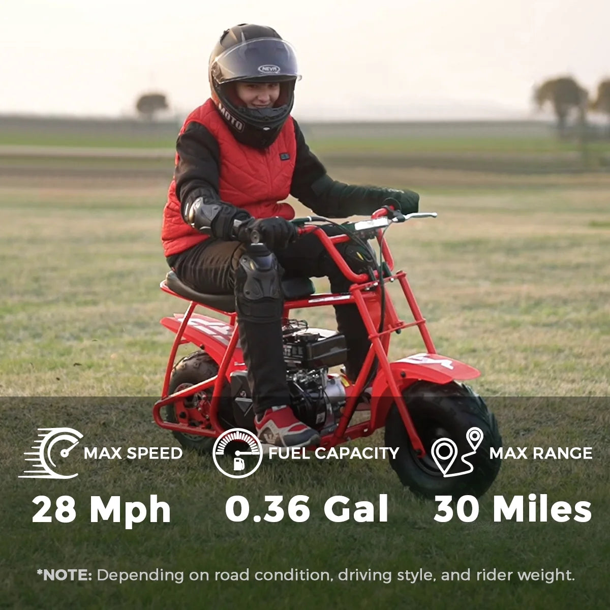 FRP GMB100 99cc 4-Stroke Gas Powered Mini Bike