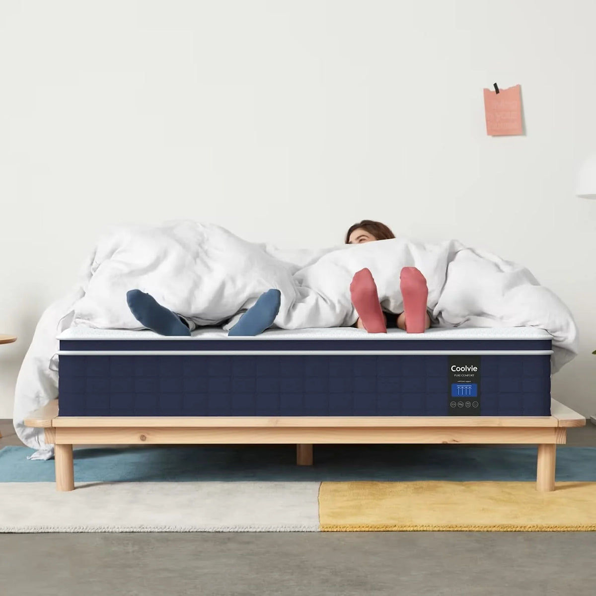 Full Size Mattress, 12 inch Hybrid Full Mattress in a Box, with 3 Layer Premium Foam and Pocket Springs, Medium Firm Feel