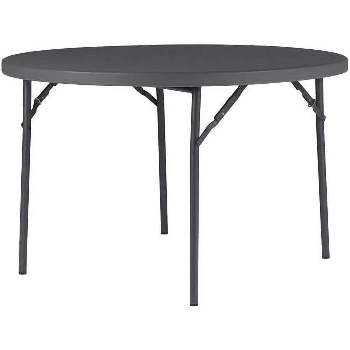 48 in. Round Top Folding Table, Gray