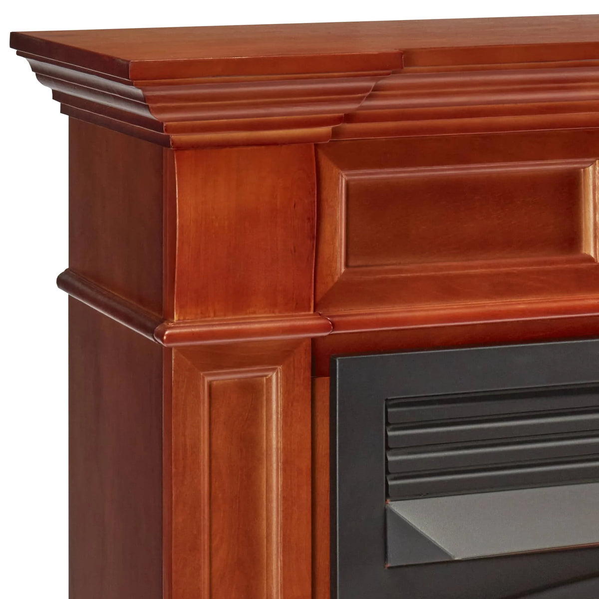 Duluth Forge Dual Fuel Ventless Gas Fireplace With Mantel - 32,000 BTU, T-Stat. Control, Auburn Cherry Finish - Model# DFS-400T-2AC