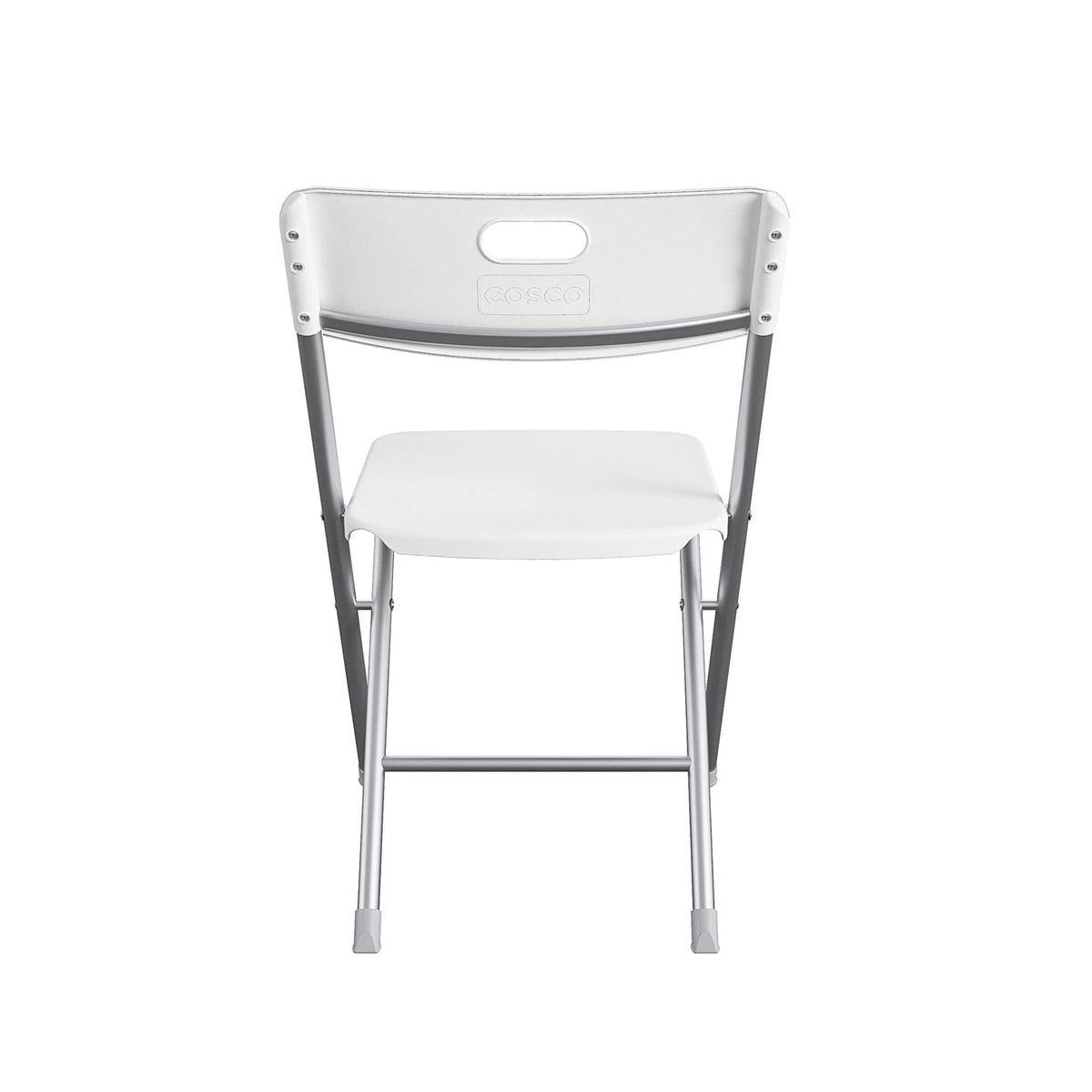 Mainstays Resin Seat & Back Folding Chair, White, 4-Pack