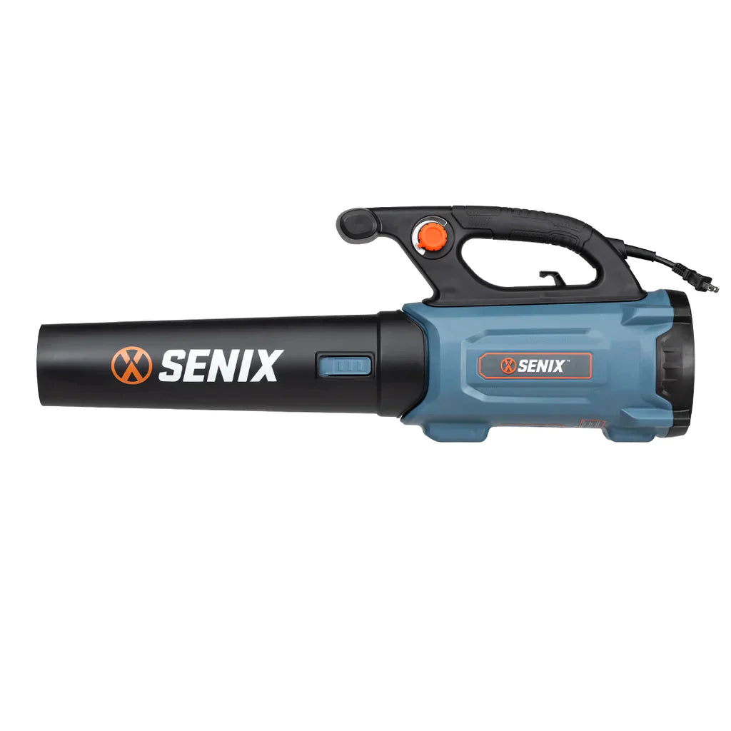 SENIX 12 Amp Corded Leaf Blower,  up To 690 CFM and 115 MPH, BLAE12-M