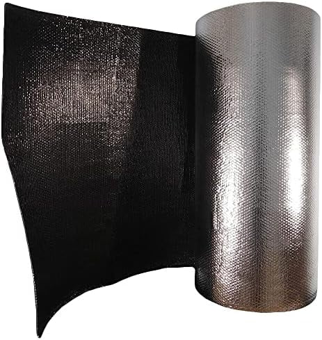 Reflective Black / Silver FOIL Double Bubble Foil Insulation Roll 4X50 200SF R8