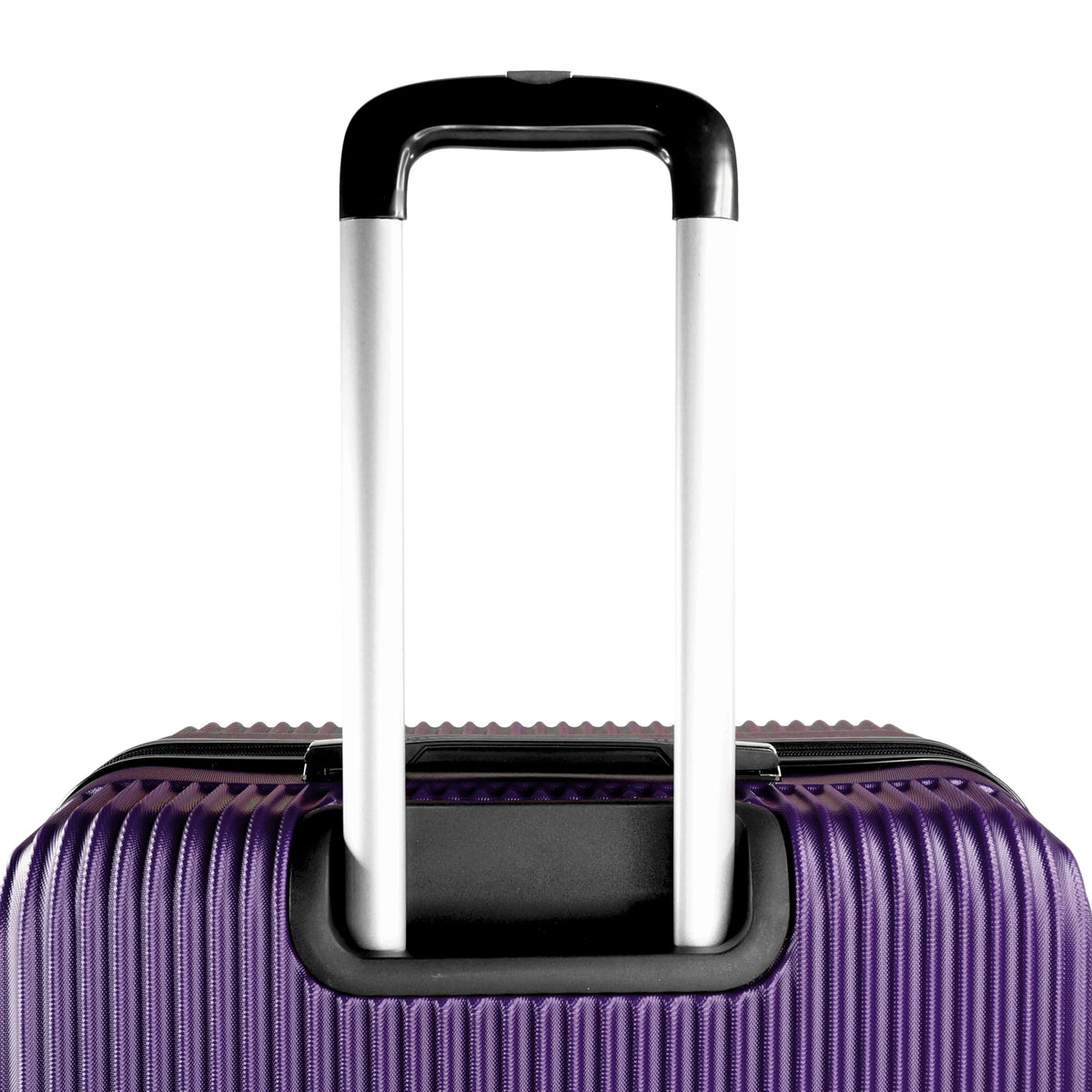 K-Cliffs 3pcs Luggage Set Lightweight Expandable Hard sided ABS Spinner Travel Suitcase  Black
