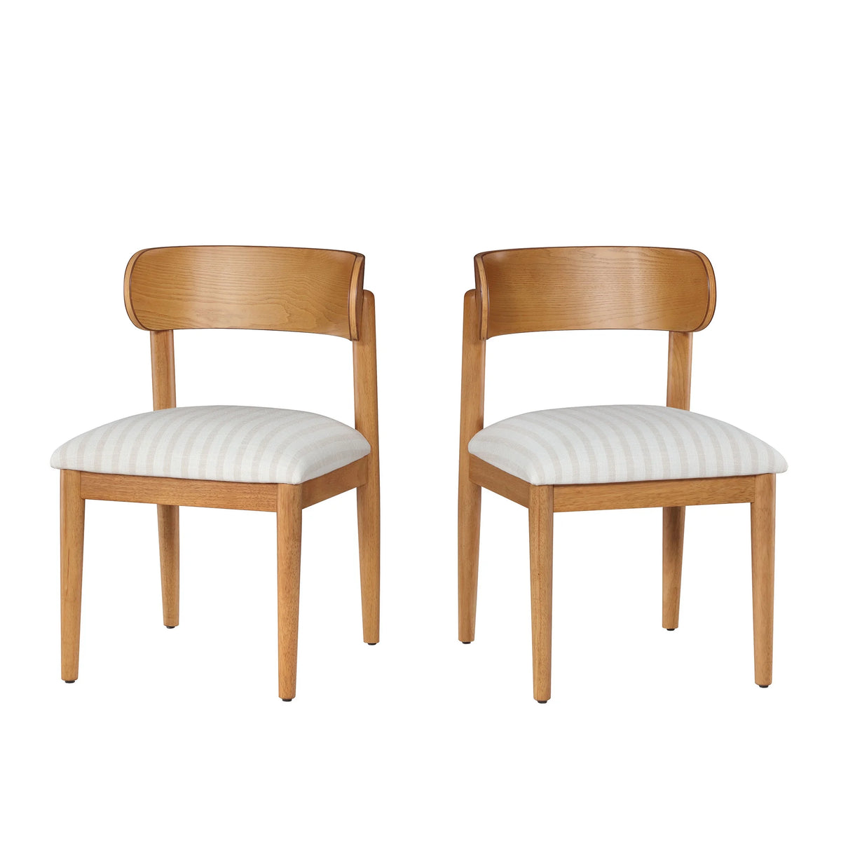 Beautiful Drew Dining Room Chair by Drew Barrymore, Rich Black Finish, 2 Pack