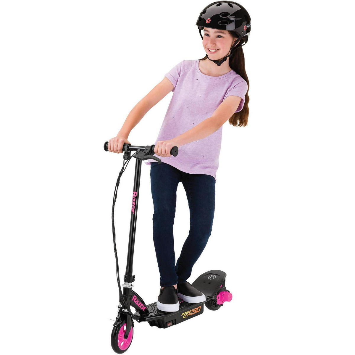 Restored Razor Power Core E90 Electric Kids Toy Scooter. Pink (Refurbished)