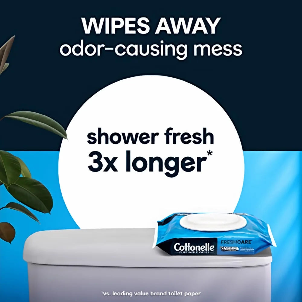 Kleenex Cottonelle Fresh Care Flushable Cleansing Cloths Refills (Pack of 12)
