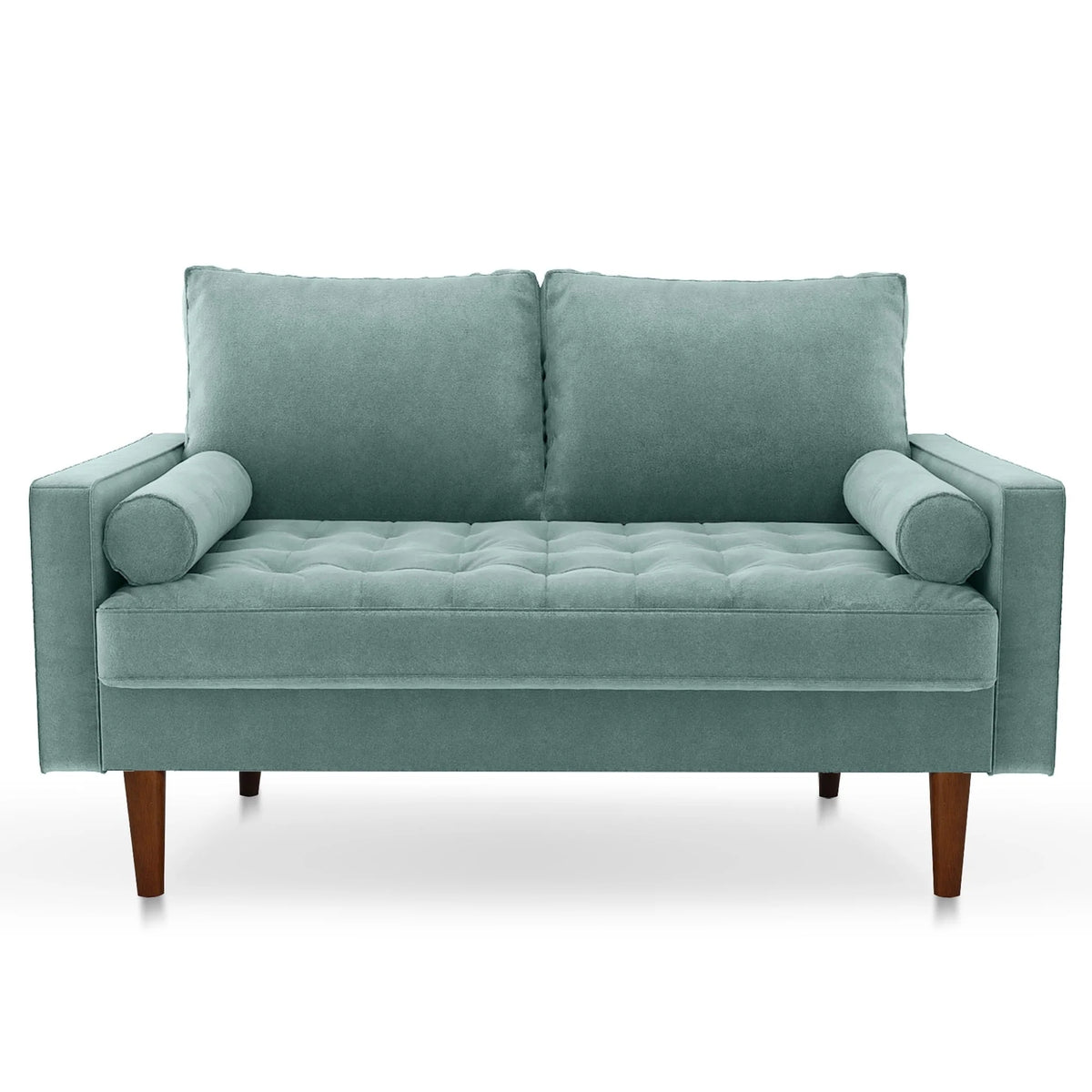 Koby Home Sectional Loveseat Couch Sofa Mid-Century 58" Sofas Couches for Living Room Stale Mint