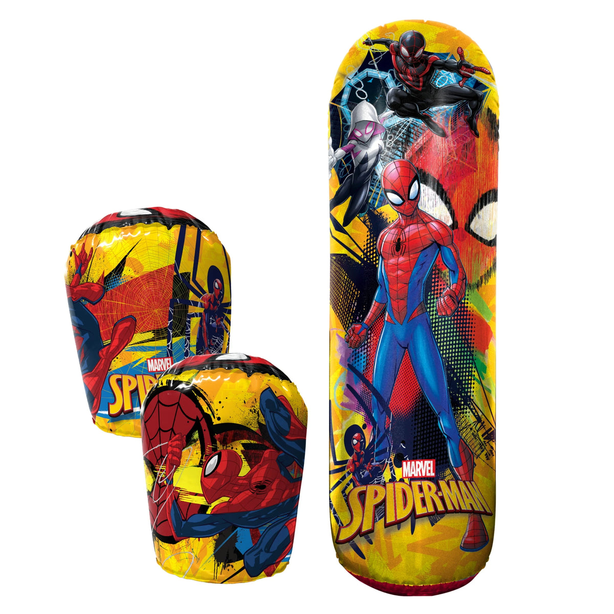 Hedstrom 36" Bop Bag and Bop Gloves for Children, Spiderman