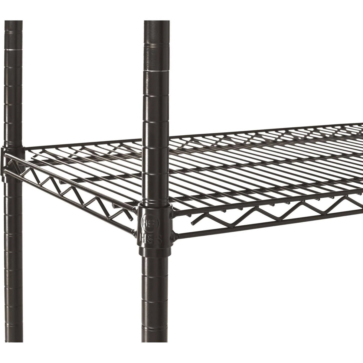 Hyper Tough Wire 5-Tier Storage Shelf Unit 72"H x 48"W x 16"D, 3000lb Total Capacity, Black