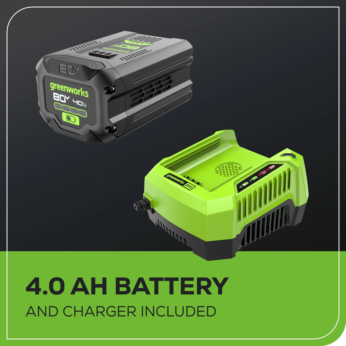 Greenworks 80V 21" Brushless Cordless Self-Propelled Lawn Mower W/LED Headlight & Aluminum Handles,4.0 Ah Battery and Rapid Charger Included Fit 75+ Compatible Tools