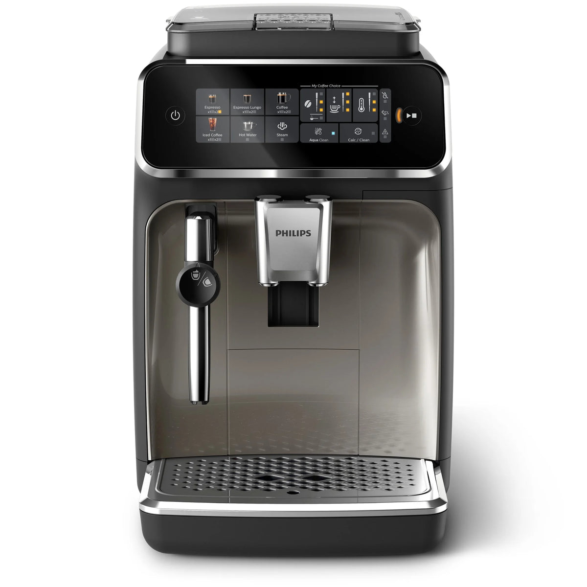 Philips 3300 Fully Automatic Espresso Machine with Milk Frother, Black and Chrome