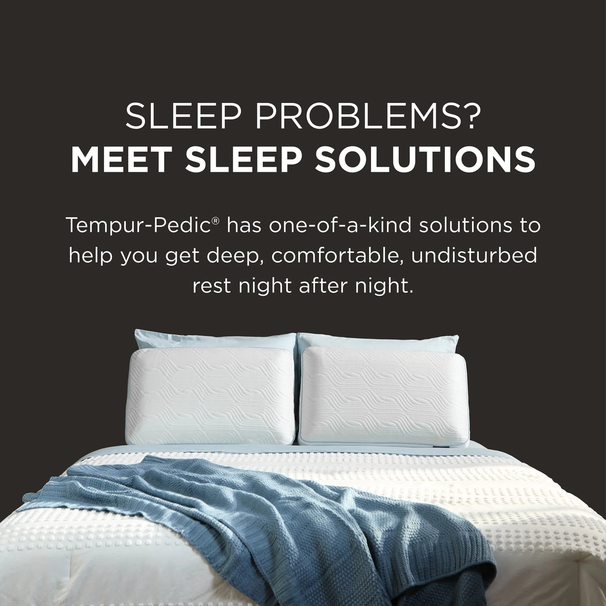 Tempur-Pedic? Cooling Bed Pillow �C Two Pack