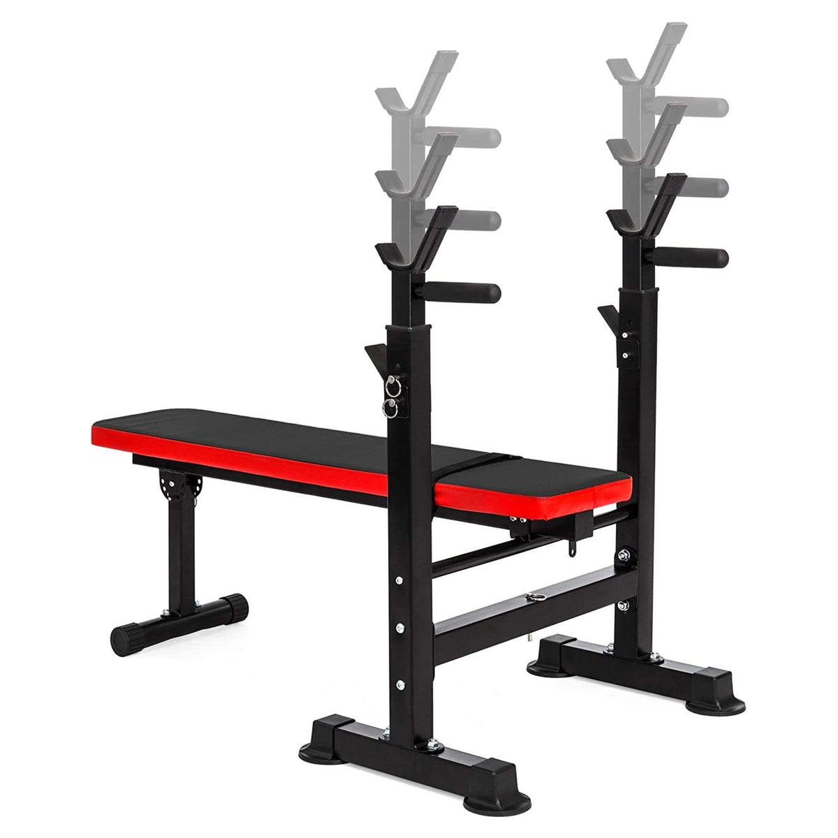 Fitvids LX400 Adjustable Olympic Workout Bench with Squat Rack