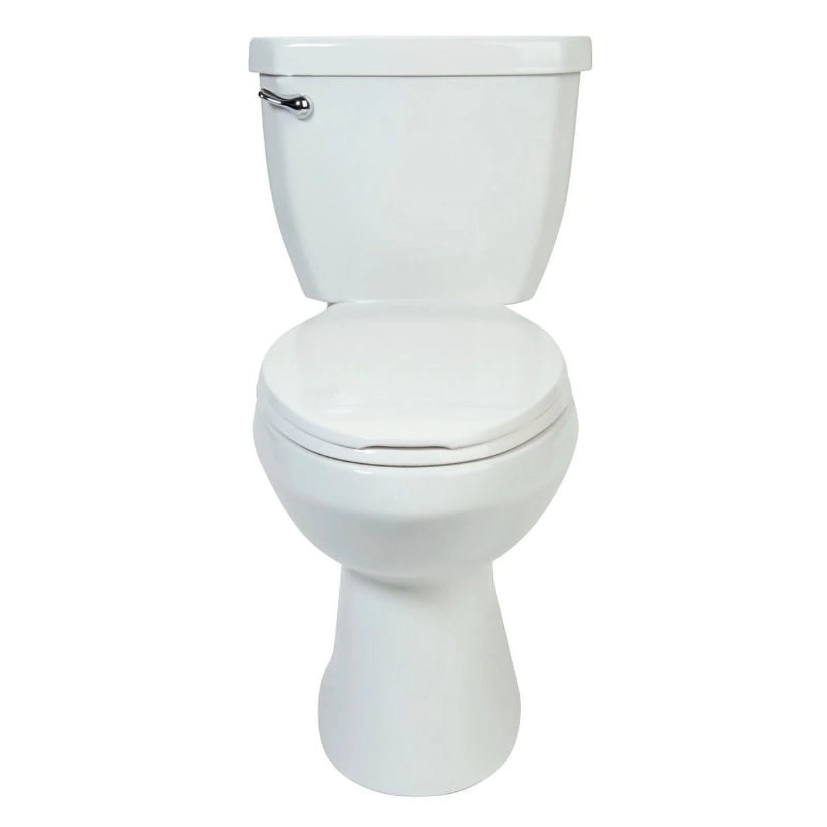 Miseno Two-Piece High Efficiency Toilet With Elongated Ada Height Bowl, Molded Seat, Trip Lever And Wax Ring (1.28 Gpf) White
