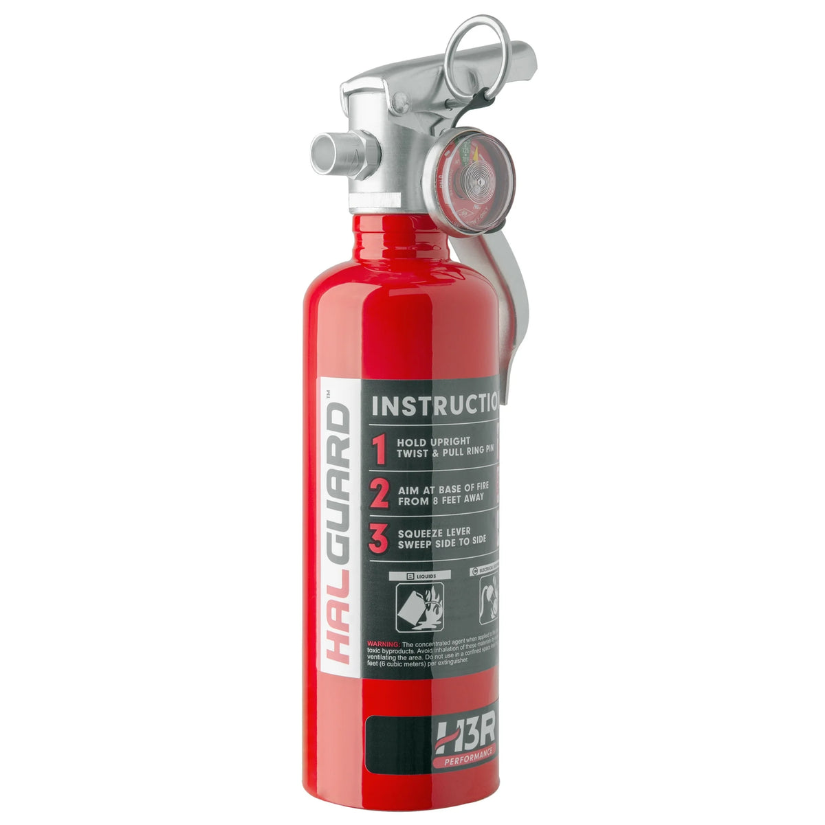 H3R Performance HalGuard Clean Agent Car Fire Extinguisher - 1.4 lb. Red