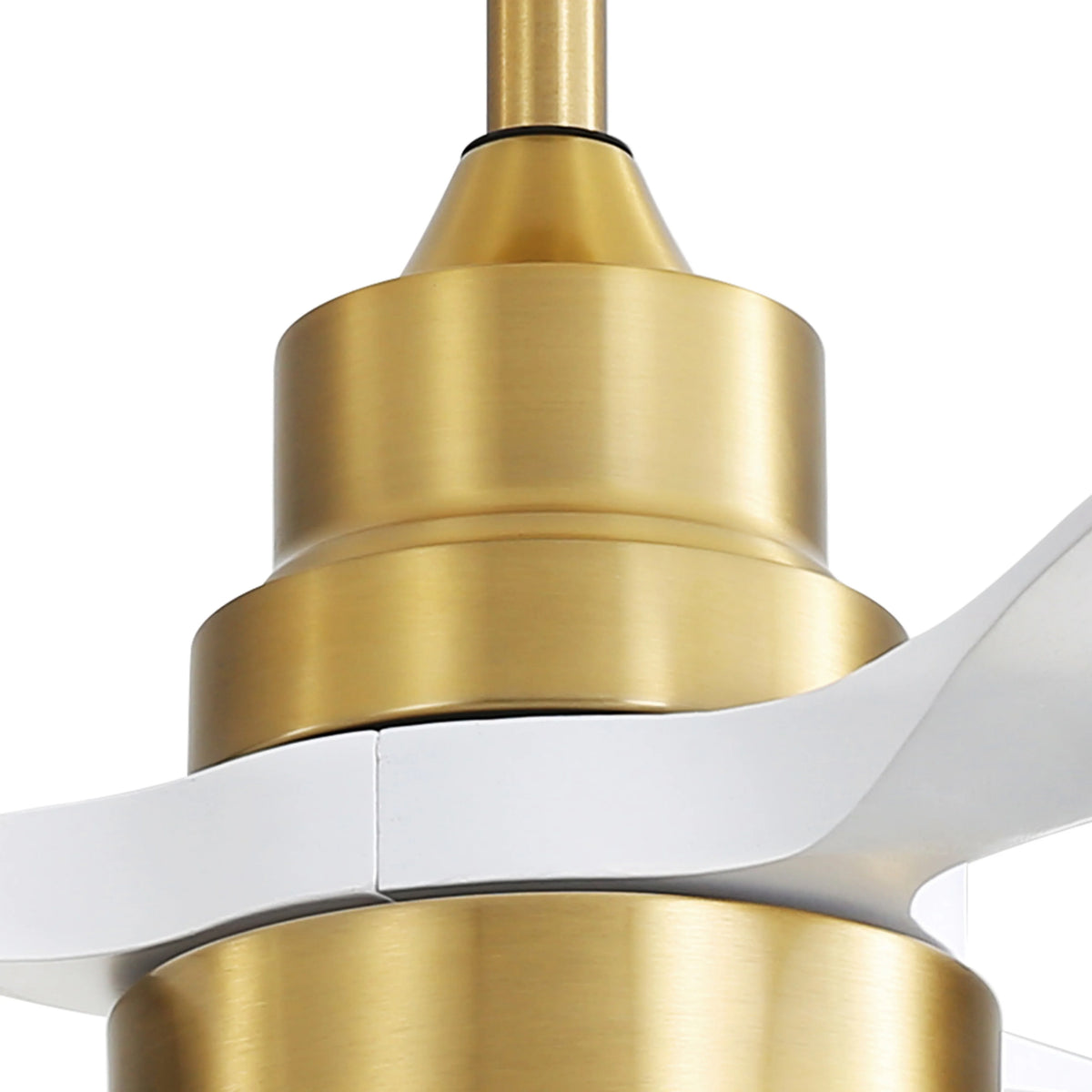 Sofucor 48" White Modern LED Ceiling Fan with Remote Control