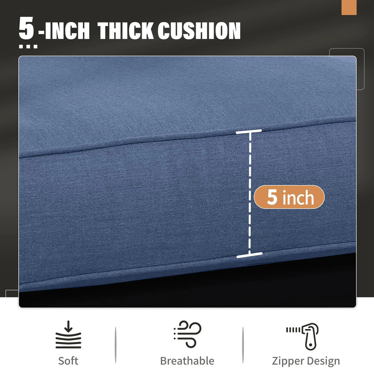 CozyHom 5 Pcs Outdoor Patio Aluminum Furniture Sofa Sets, Outside Patio Conversation Couch Sets With Table&Cushions for Garden Porch, Gray