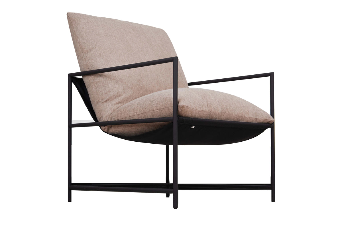 Mainstays Metal Framed Sling Accent Chair, Oatmeal