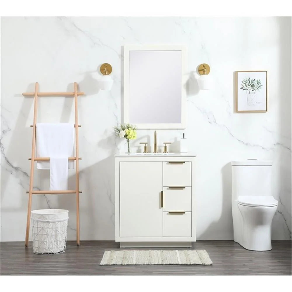 Elegant Kitchen and Bath 30 Inch Single Bathroom Vanity In Grey