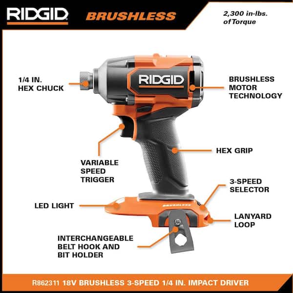 18V Brushless Cordless 2-Tool Combo Kit w/ Hammer Drill, Impact Driver, Batteries, Charger, Bag & FREE Recip Saw