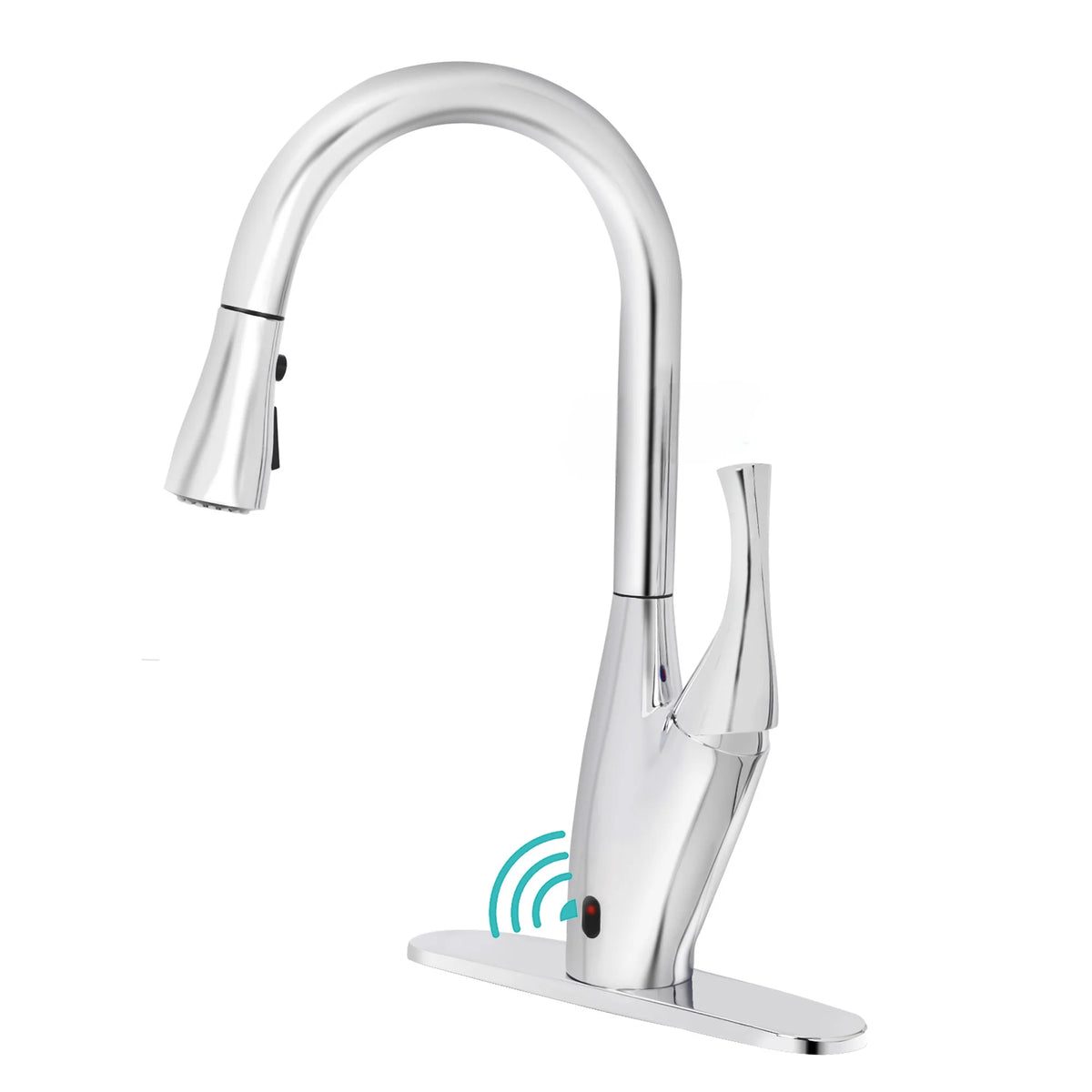 Dual-sensor Pull Down Touchless Kitchen Faucet