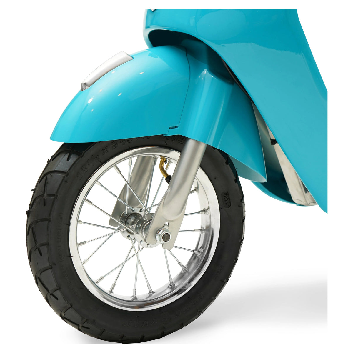 24V Hyper Toys Retro Electric Scooter, Easy Twist Throttle, Blue, Ages 13+, Including Teens, Tweens