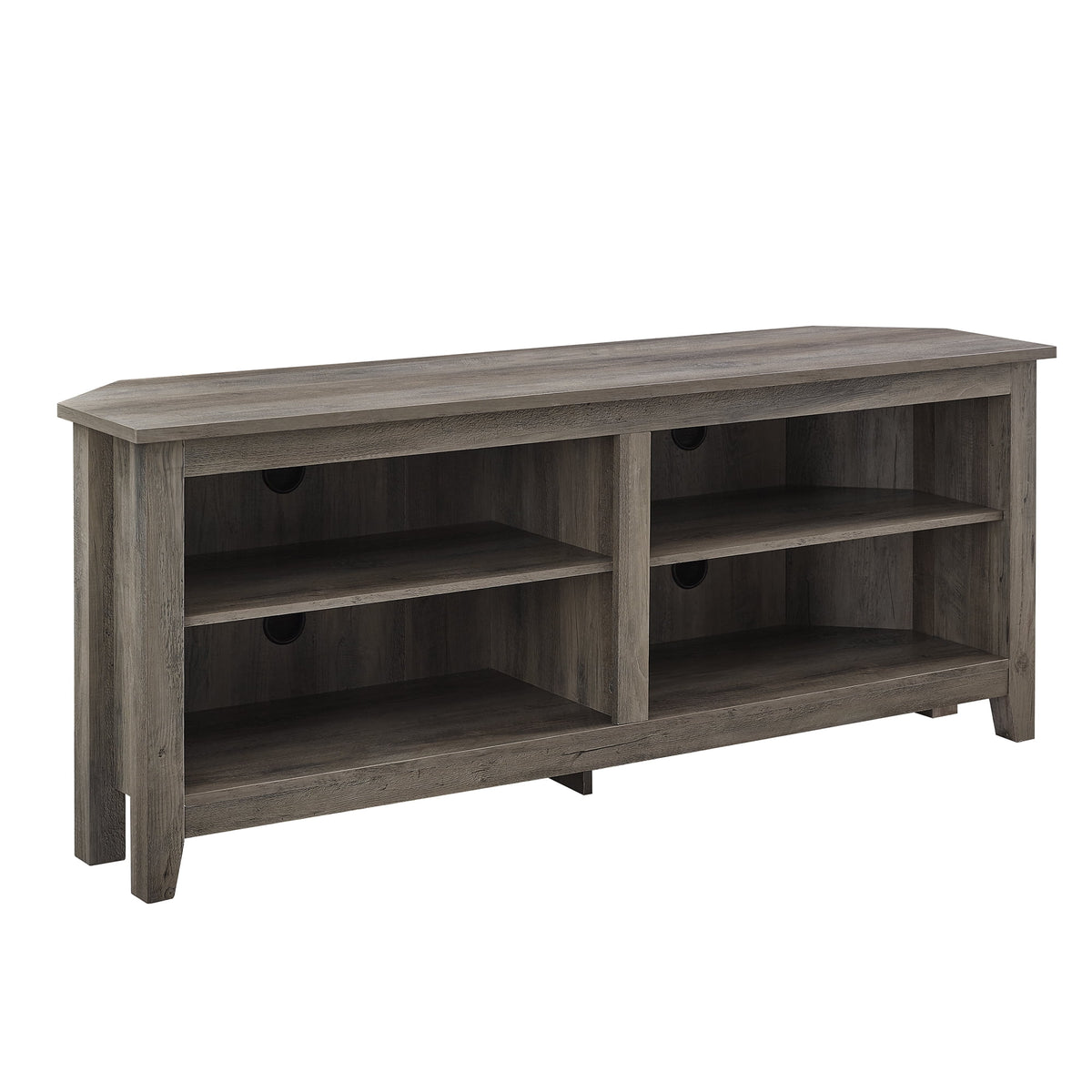 Walker Edison Corner TV Stand Console for TVs up to 64" - Black