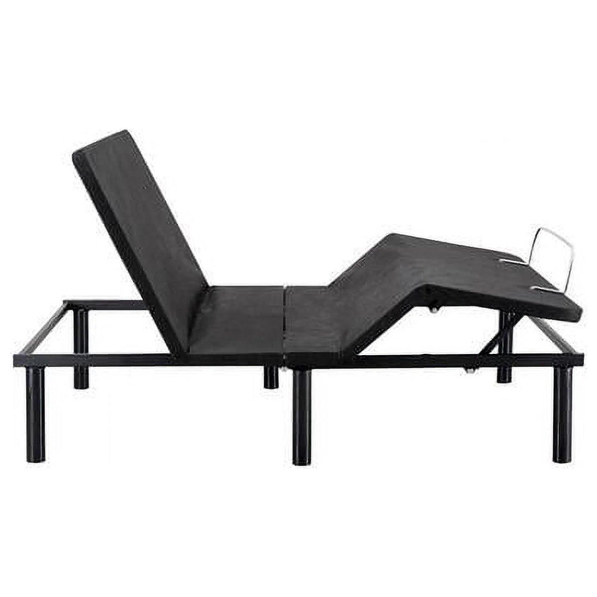 Naomi Home Twin XL Size Ergonomic Adjustable Bed Base with Basic Lumbar Support & Head Tilt, Back & Leg Massage, Wireless Remote, Assembly Needed - Twin XL, Gray