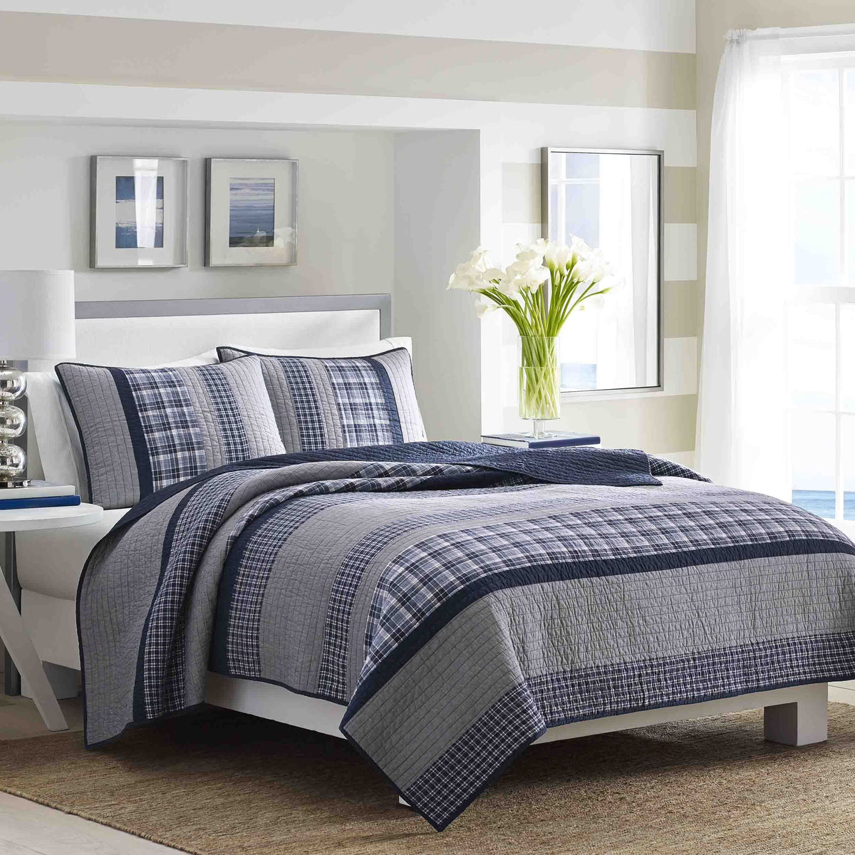 Nautica  Adleson Pieced Cotton Quilt Collection