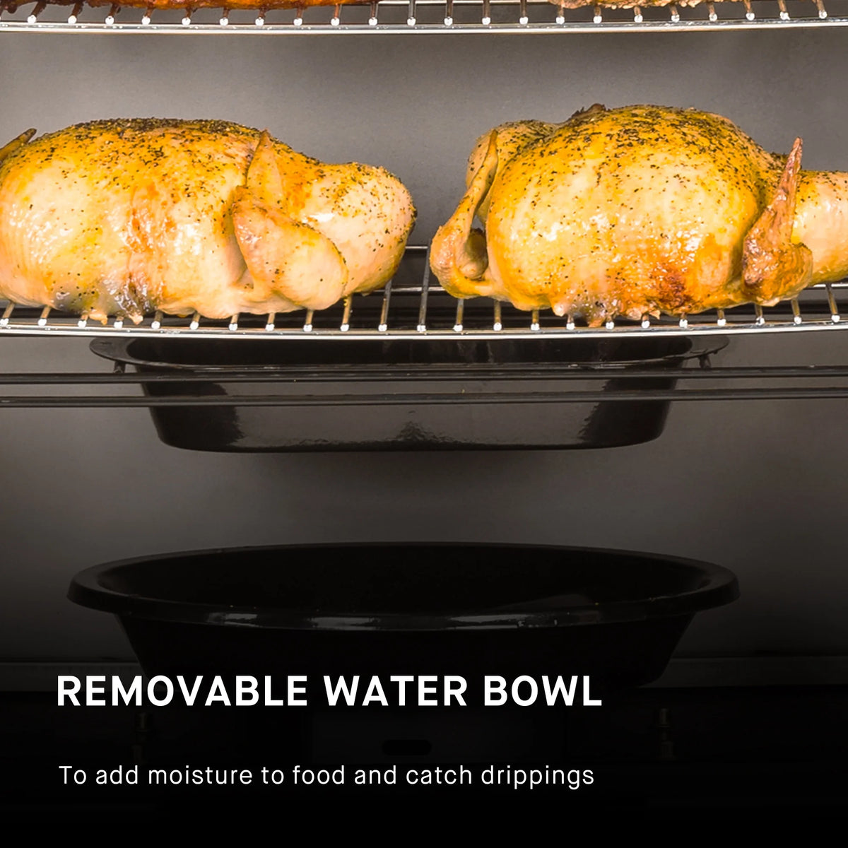 Two Door 30-inch Propane Smoker in Black